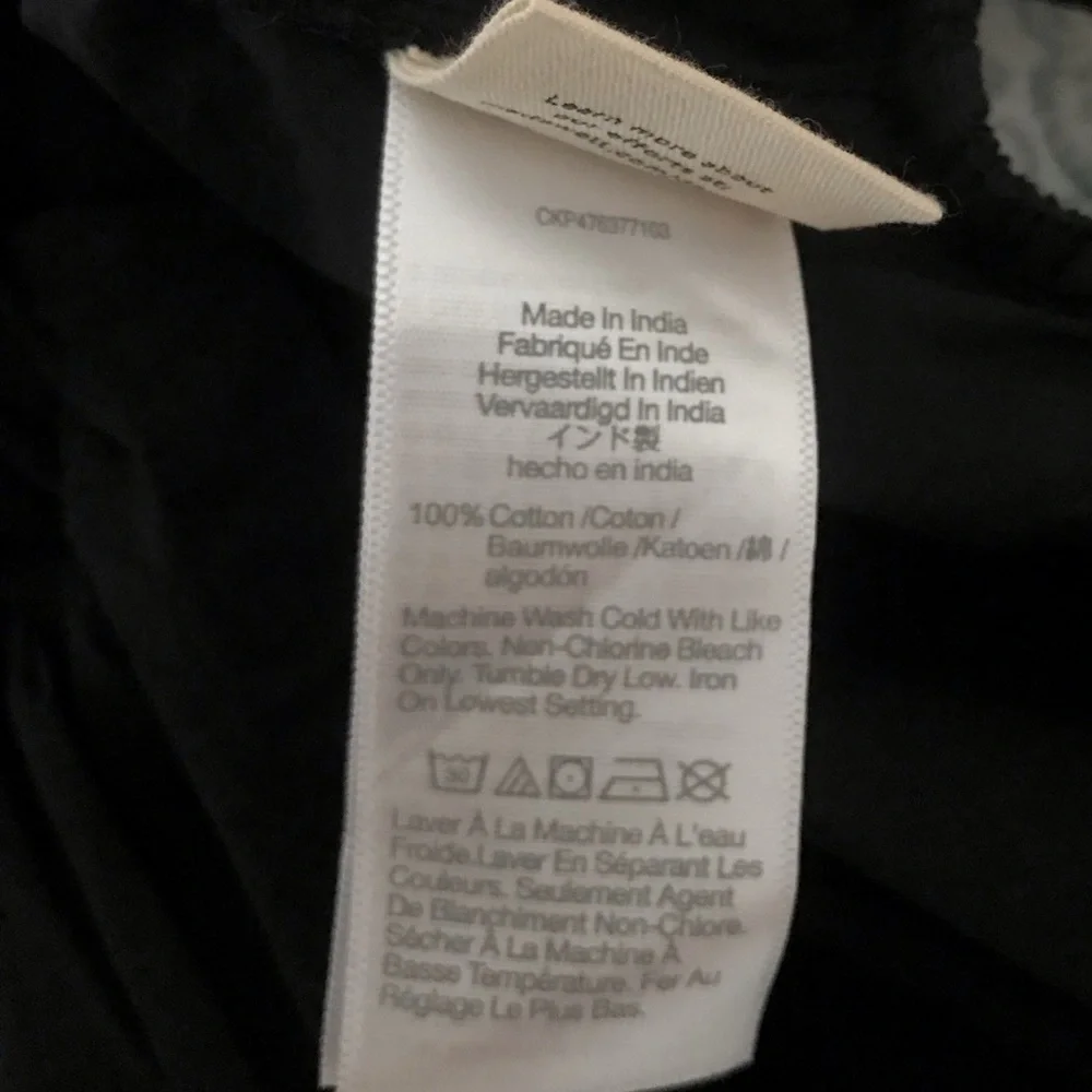 MADEWELL Poplin Puff-Sleeve Cutout Crop Top